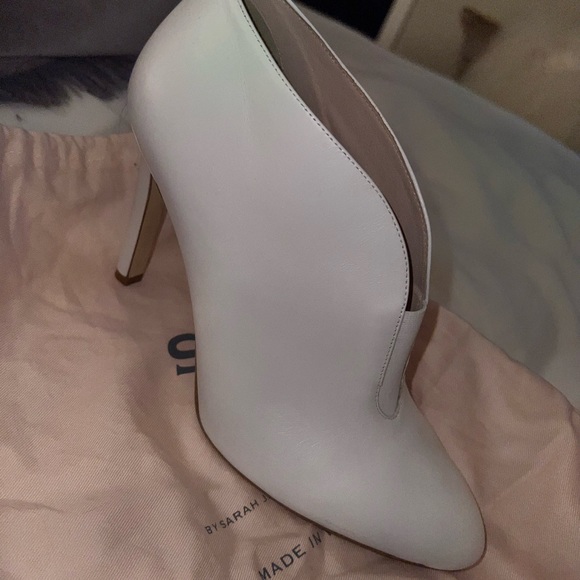 SJP by Sarah Jessica Parker Trois White Booties - Picture 6 of 9